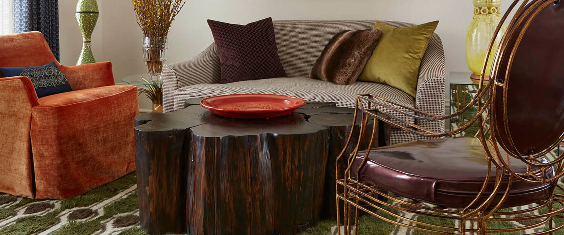 How do you mix modern art with traditional furniture?